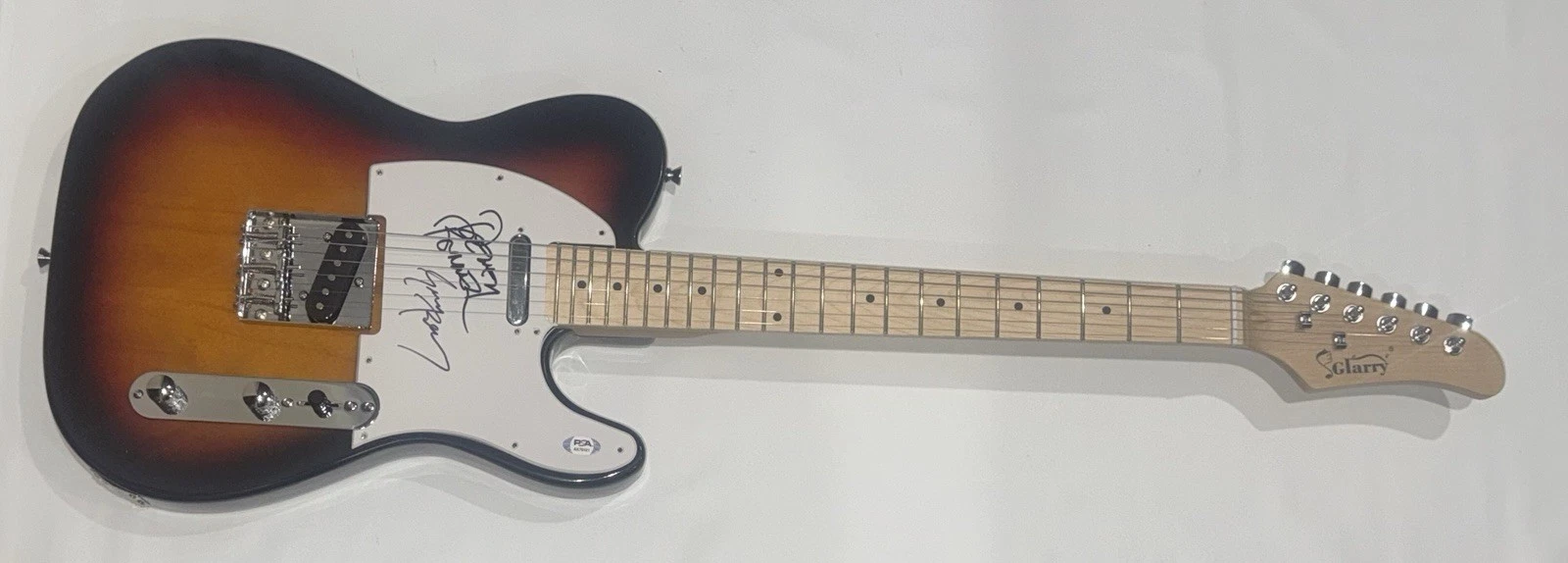 AMERICA BAND SIGNED SUNBURST ELECTRIC GUITAR DEWEY BUNNELL GERRY BECKLEY PSA COA