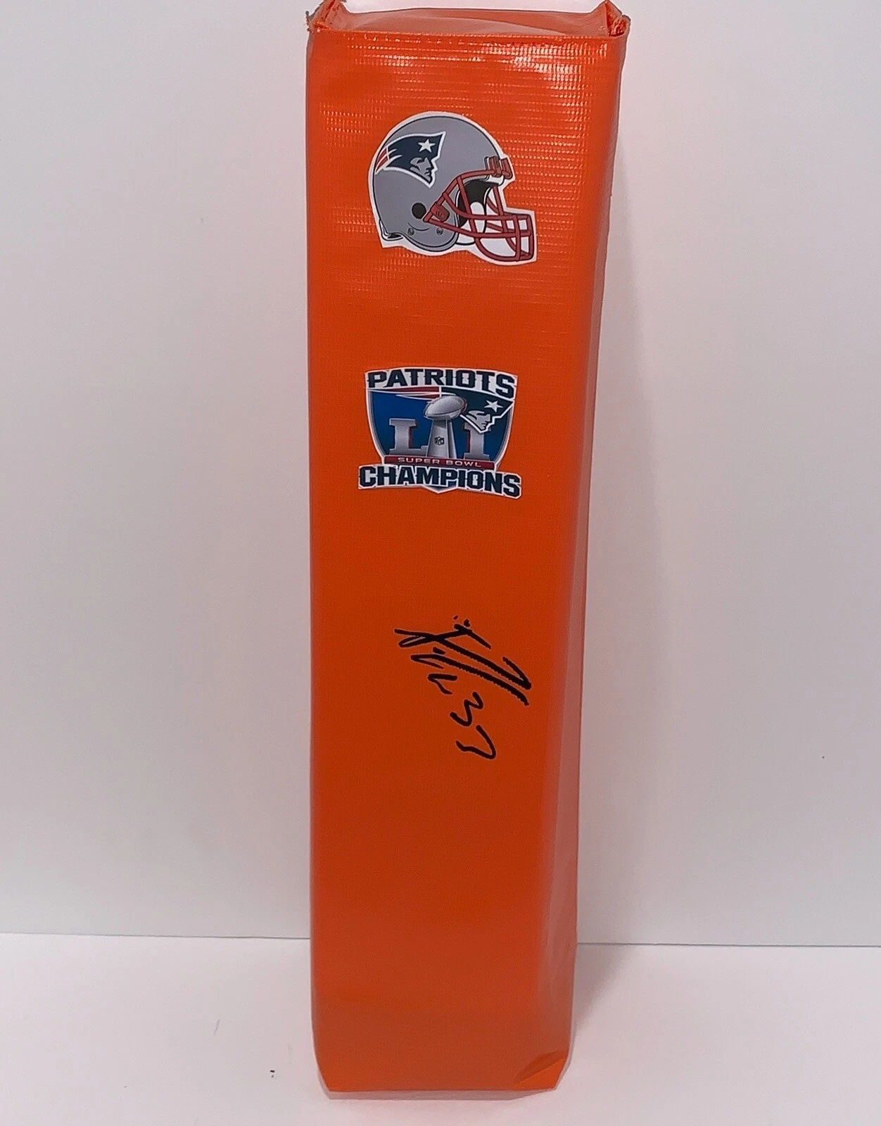 DION LEWIS SIGNED TOUCHDOWN PYLON NEW ENGLAND PATRIOTS SUPER BOWL LI JSA COA