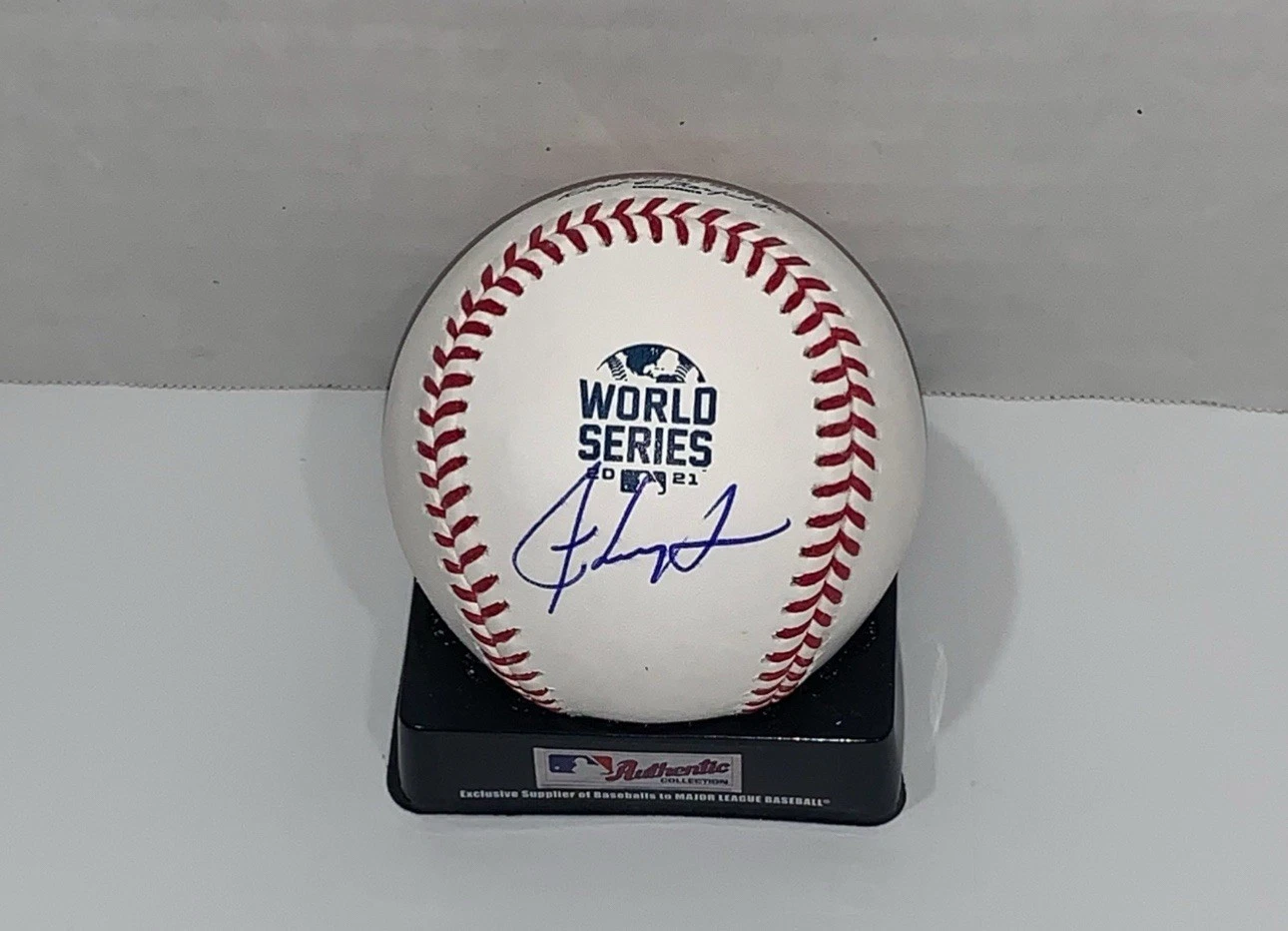 RON WASHINGTON SIGNED 2021 WORLD SERIES BASEBALL ATLANTA BRAVES JSA COA