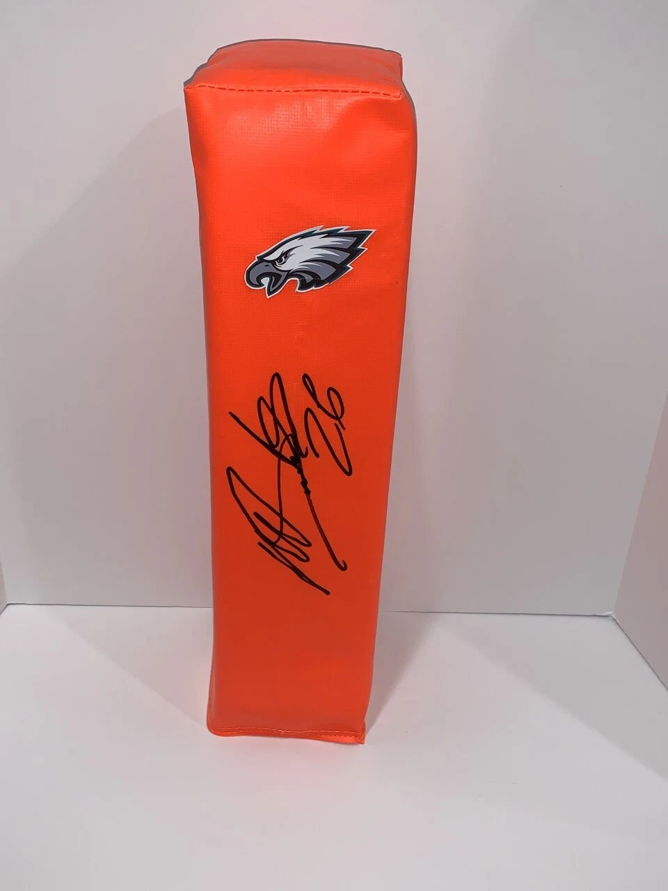 MILES SANDERS SIGNED TOUCHDOWN PYLON PHILADELPHIA EAGLES PROOF JSA COA