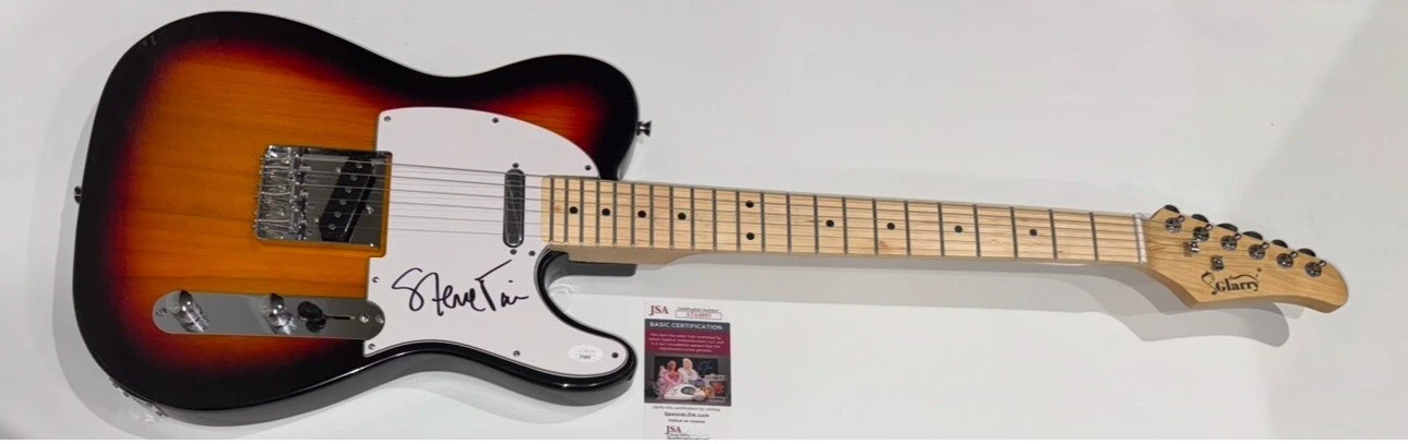 STEVE VAI SIGNED SUNBURST ELECTRIC GUITAR G3 LEGEND FULL SIGNATURE JSA COA