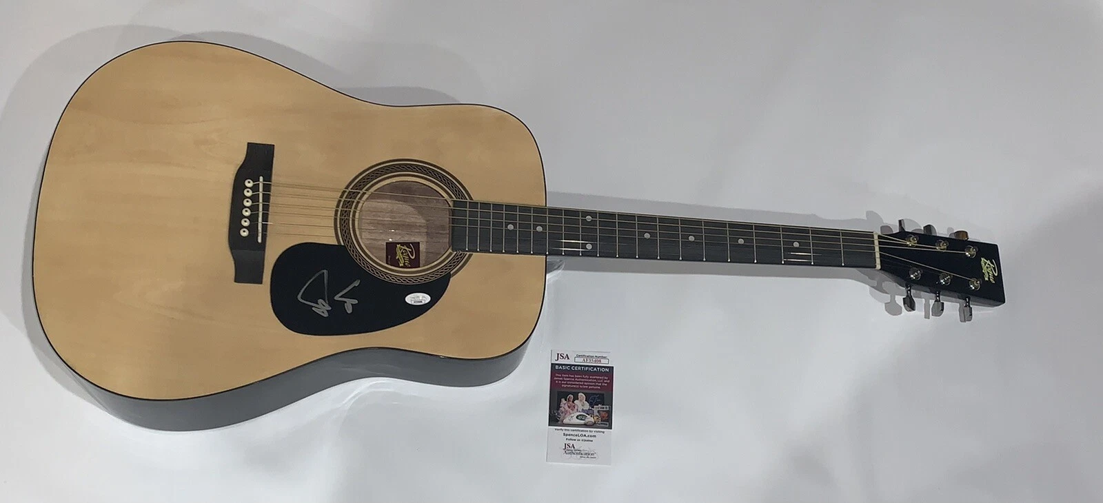 TREY ANASTASIO SIGNED NATURAL ACOUSTIC GUITAR PHISH AUTOGRAPHED PROOF JSA COA