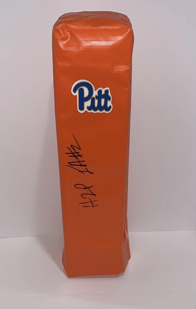 IZZY ABANIKANDA SIGNED TOUCHDOWN PYLON PITT PANTHERS W/INSCRIPTION JSA COA