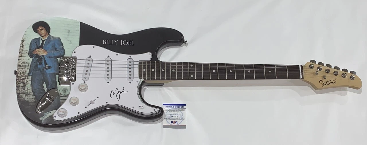 BILLY JOEL SIGNED CUSTOM ELECTRIC GUITAR 52ND STREET RARE PSA COA