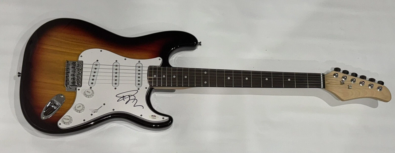 RICK SPRINGFIELD SIGNED SUNBURST ELECTRIC GUITAR JESSIE'S GIRL PSA COA