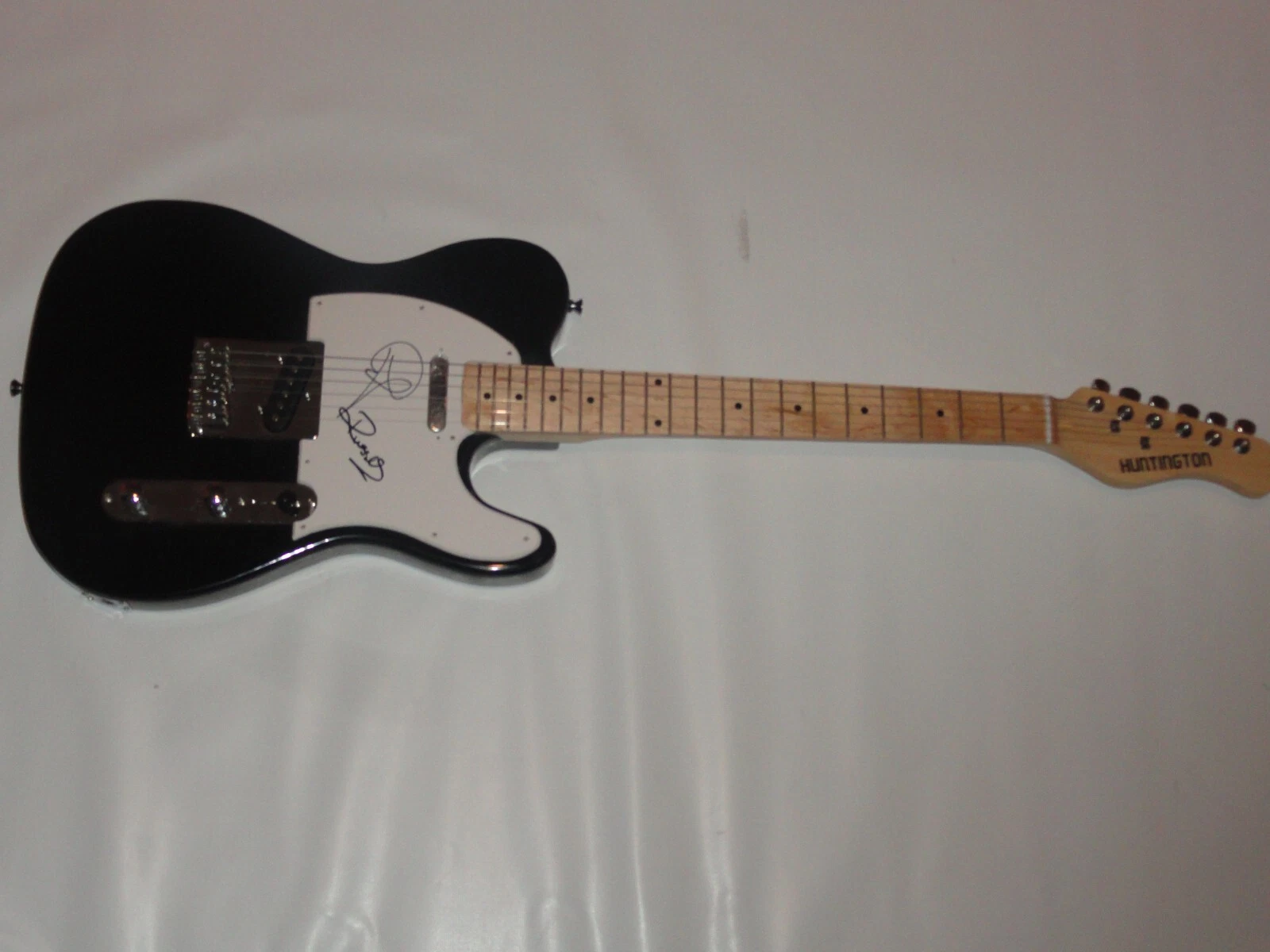 AIR SUPPLY SIGNED BLACK ELECTRIC GUITAR RUSSELL HITCHCOCK GRAHAM JSA COA