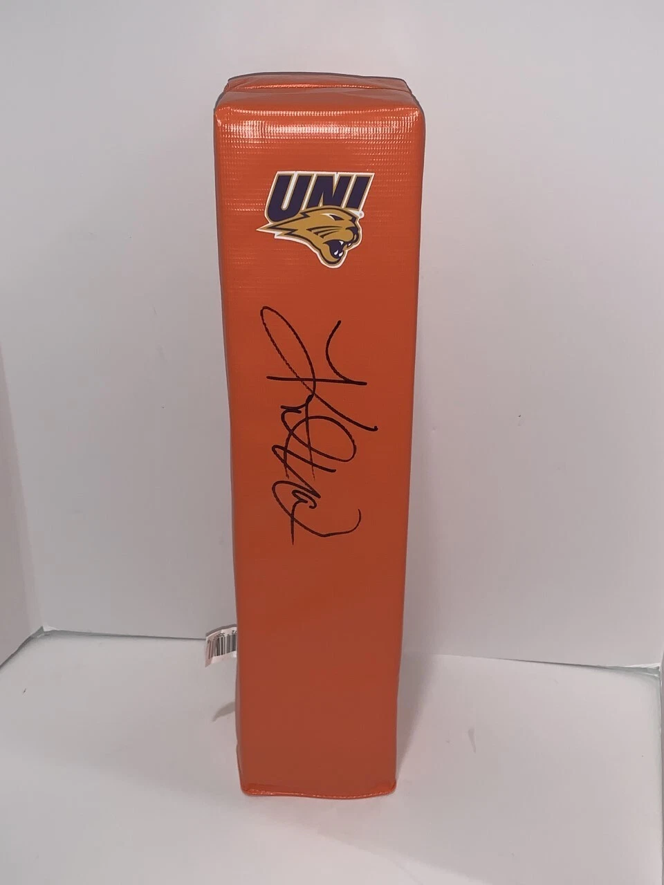 KURT WARNER SIGNED TOUCHDOWN PYLON NORTHERN IOWA PANTHERS FOOTBALL JSA COA