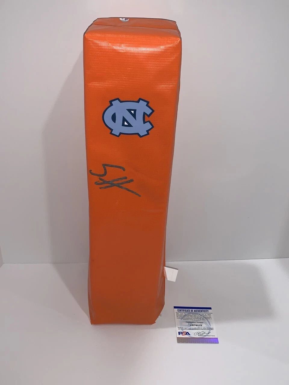 SAM HOWELL SIGNED TOUCHDOWN PYLON NORTH CAROLINA TAR HEELS PSA COA