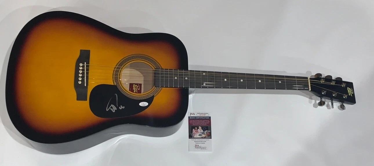 TREY ANASTASIO SIGNED SUNBURST ACOUSTIC GUITAR PHISH AUTOGRAPHED PROOF JSA COA