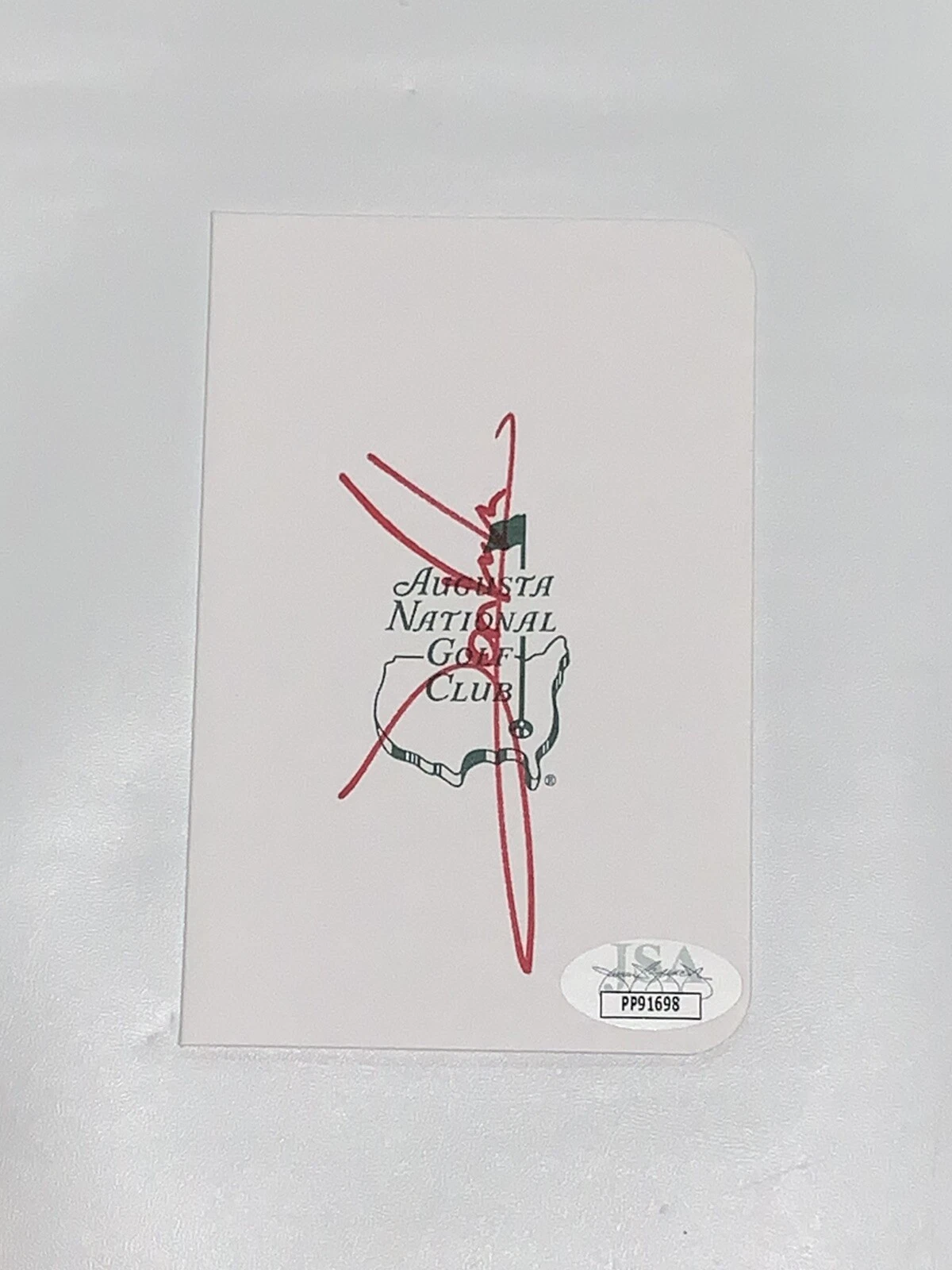 JON RAHM SIGNED MASTERS SCORECARD PGA STAR CHAMPION PROOF AUTOGRAPHED JSA COA