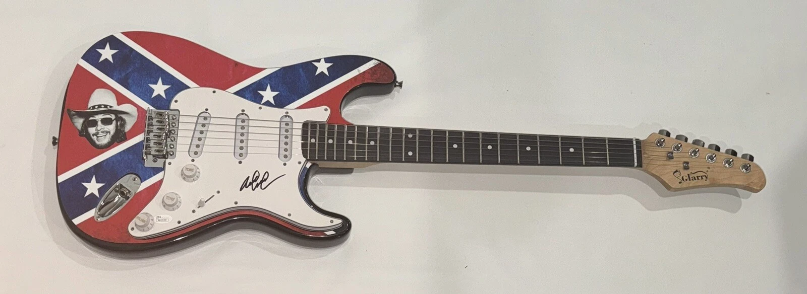 HANK WILLIAMS JR SIGNED CUSTOM ELECTRIC GUITAR LEGEND JR. JSA COA