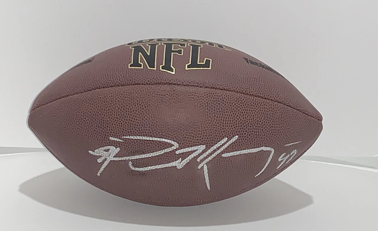 PAUL KRUGER SIGNED NFL FOOTBALL BALTIMORE RAVENS CLEVELAND BROWNS