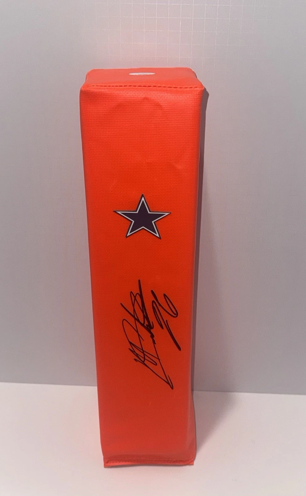 MILES SANDERS SIGNED TOUCHDOWN PYLON CAROLINA PANTHERS PROOF JSA COA