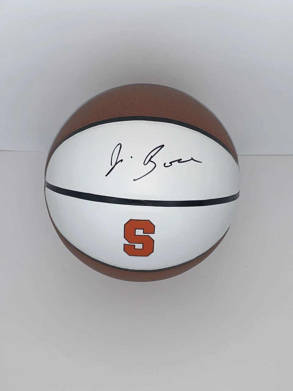 JIM BOEHEIM SIGNED BASKETBALL SYRACUSE ORANGE LEGEND AUTOGRAPHED PROOF JSA COA