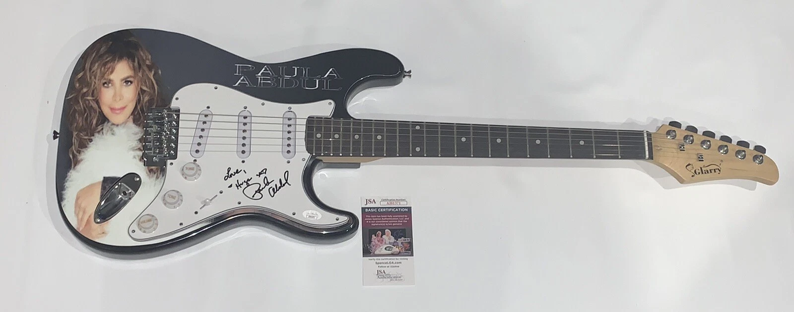 PAULA ABDUL SIGNED CUSTOM ELECTRIC GUITAR LEGEND JSA COA