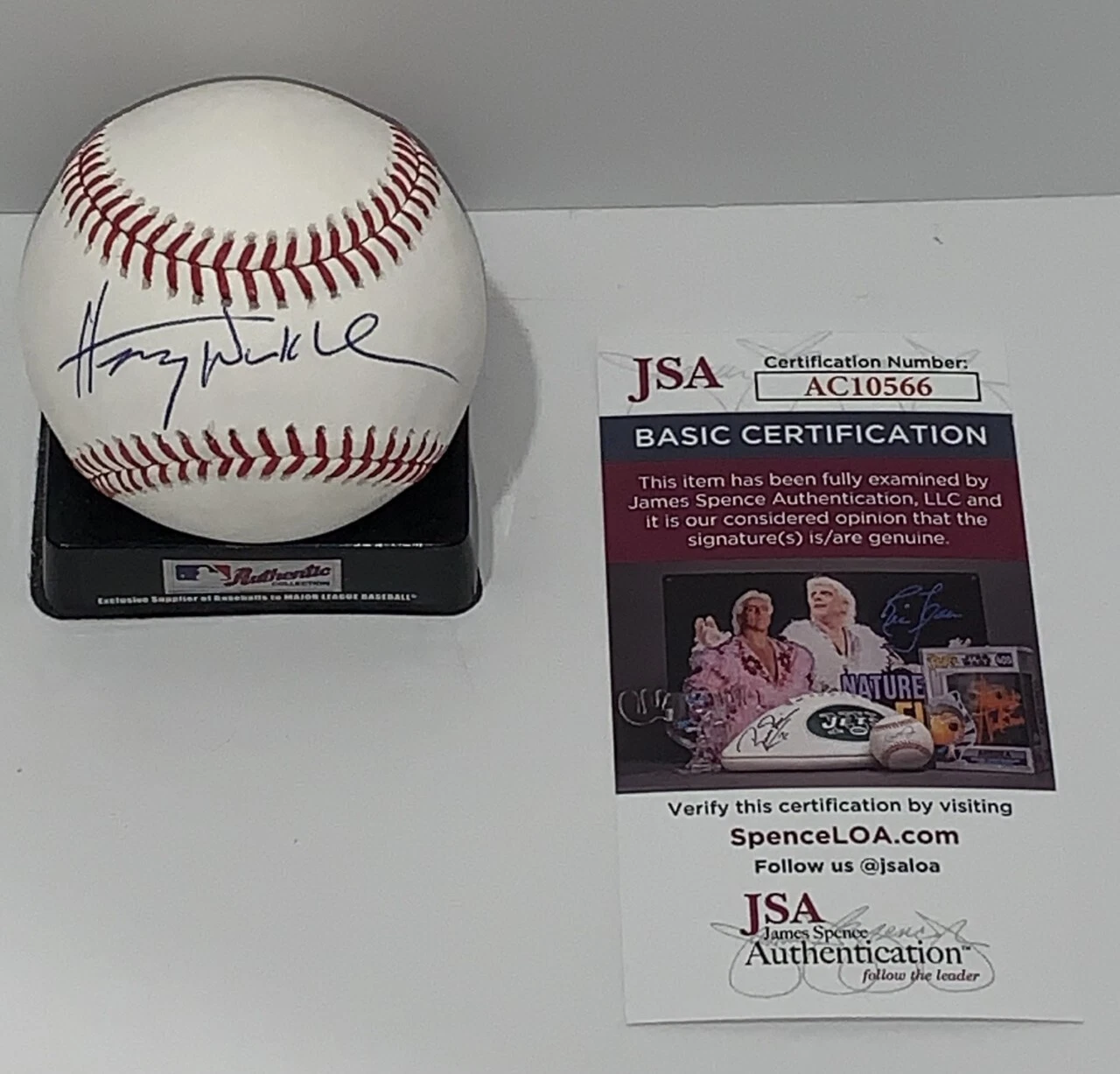 HENRY WINKLER SIGNED OFFICIAL MAJOR LEAGUE BASEBALL PROOF JSA COA