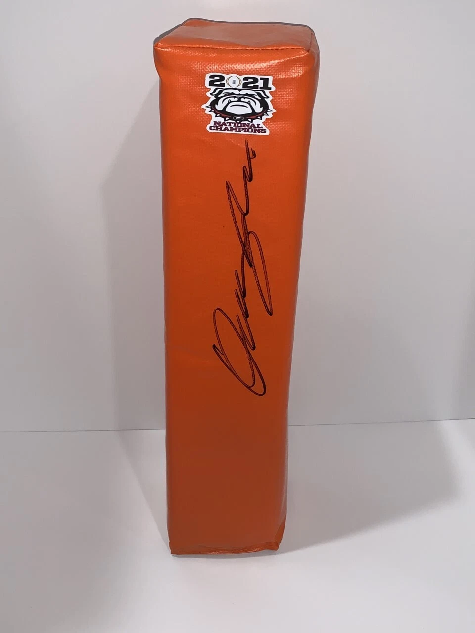 QUAY WALKER SIGNED TOUCHDOWN PYLON GEORGIA BULLDOGS 2022 NATIONAL CHAMPS JSA COA