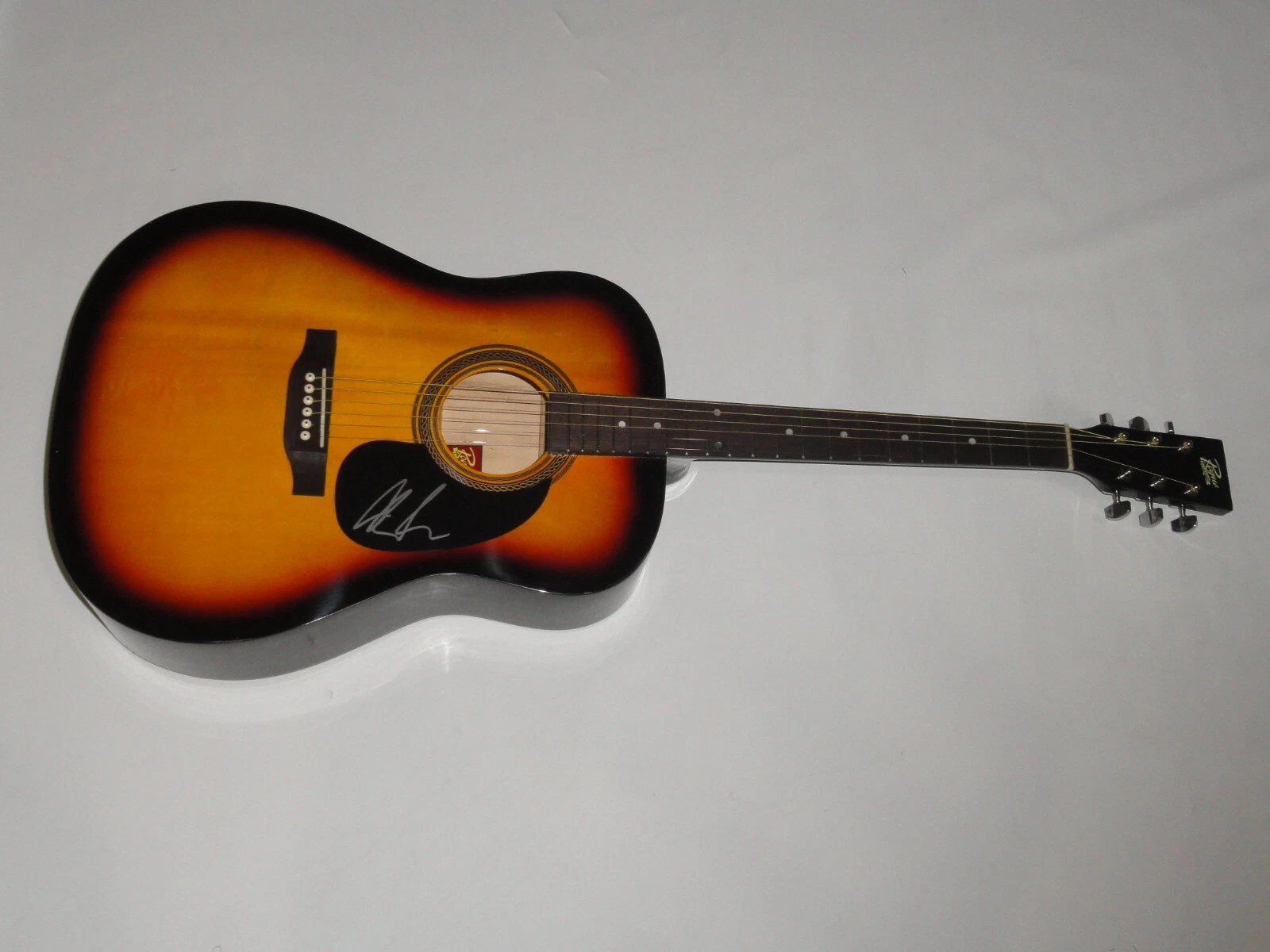 ART ALEXAKIS SIGNED FULL-SIZE SUNBURST ACOUSTIC GUITAR EVERCLEAR PROOF COLLECTIBLE MEMORABILIA