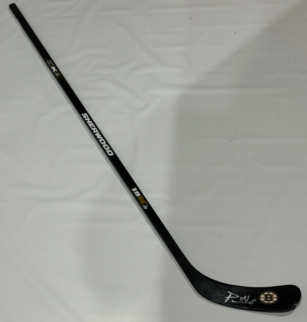 DAVID PASTRNAK SIGNED SHERWOOD HOCKEY STICK PASTA BOSTON BRUINS PROOF