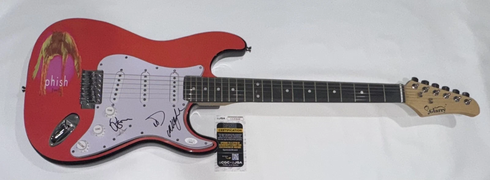 PHISH SIGNED CUSTOM HOIST ELECTRIC GUITAR TREY ANASTASIO MIKE PAGE PSA COA