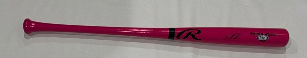 CHARLIE BLACKMON SIGNED PINK RAWLINGS BAT COLORADO ROCKIES