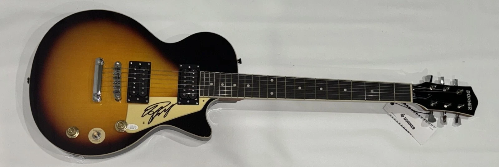 TOM KEIFER SIGNED SUNBURST DLP ELECTRIC GUITAR VERY RARE PROOF JSA COA