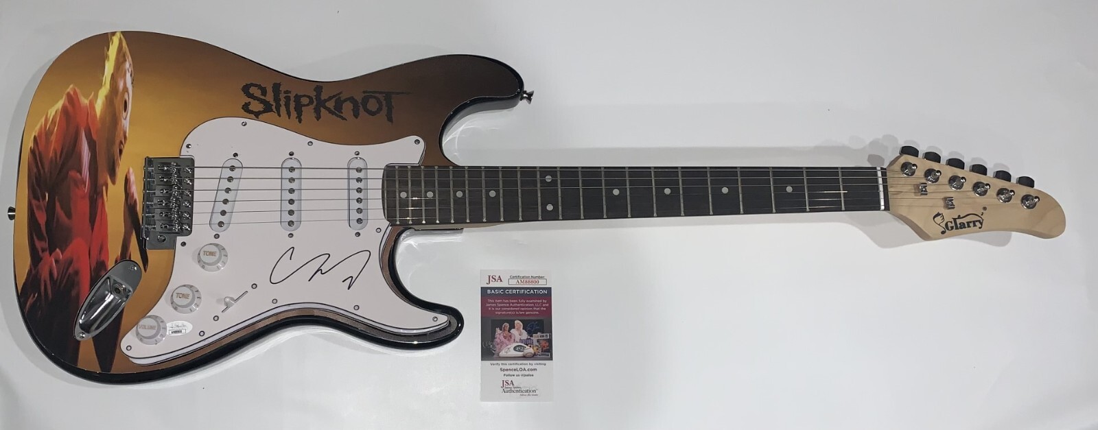 COREY TAYLOR SIGNED CUSTOM ELECTRIC GUITAR SLIPKNOT PROOF RARE JSA COA