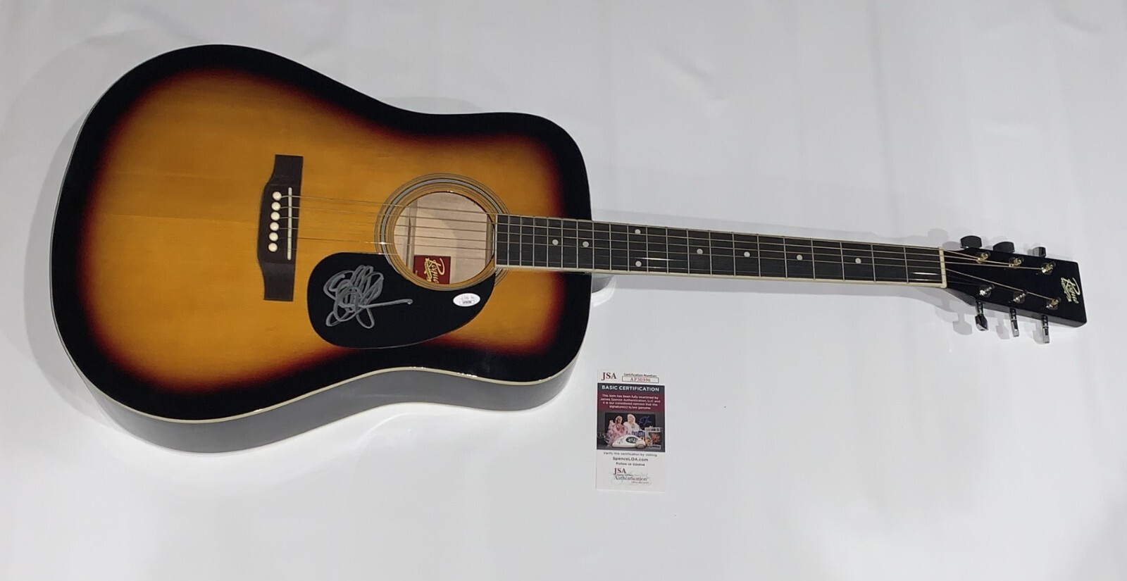 SAMANTHA FISH SIGNED SUNBURST ACOUSTIC GUITAR BLUES AUTOGRAPHED JSA COA