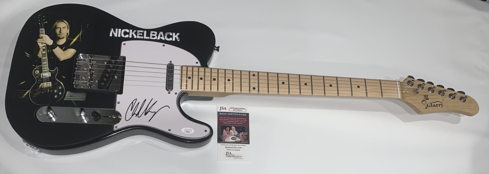 CHAD KROEGER SIGNED CUSTOM ELECTRIC GUITAR NICKELBACK JSA COA