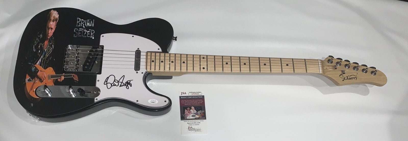 BRIAN SETZER SIGNED CUSTOM ELECTRIC GUITAR THE STRAY CATS JSA COA