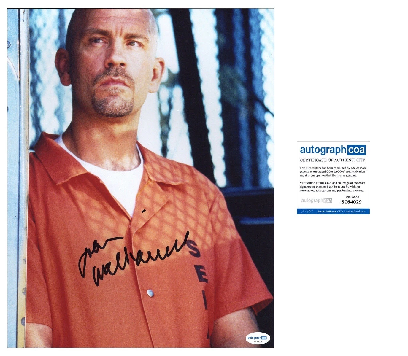 John Malkovich ‘Con Air’ Signed 11x14 Photo ‘Cyrus The Virus’ ACOA Rare PROOF