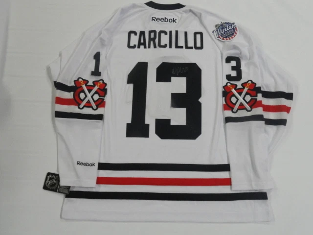 DANIEL CARCILLO SIGNED 2015 BLACKHAWKS WINTER CLASSIC JERSEY LICENSED JSA COA
