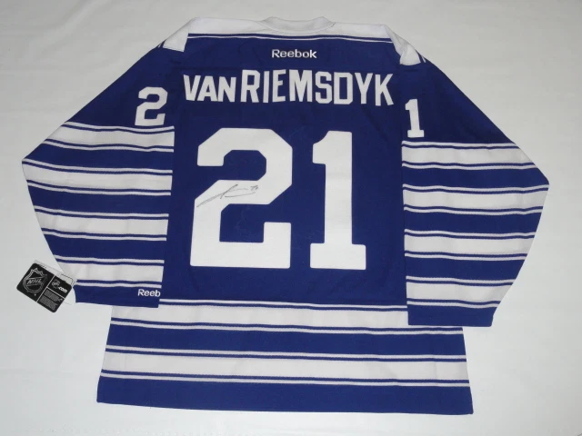 JAMES VAN RIEMSDYK SIGNED MAPLE LEAFS WINTER CLASSIC JERSEY LICENSED JSA COA