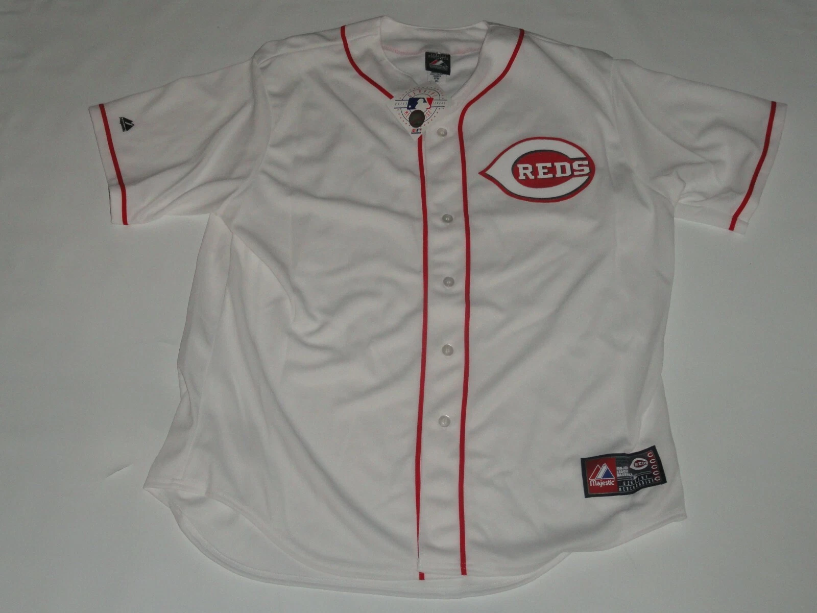 CINCINNATI REDS WHITE HOME MAJESTIC COOL BASE REPLICA JERSEY XL LICENSED 2