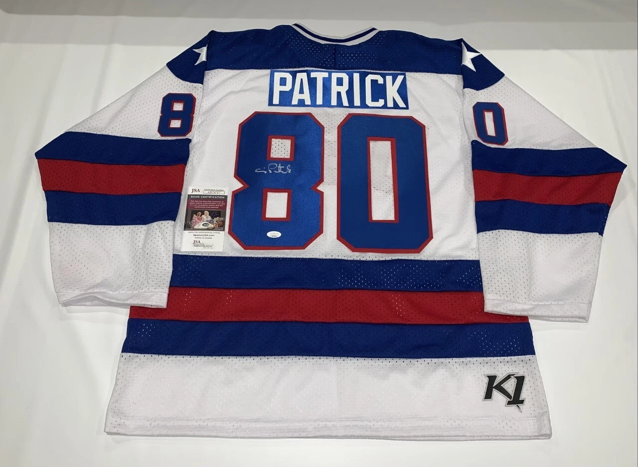 CRAIG PATRICK SIGNED K1 1980 TEAM USA JERSEY GOLD MIRACLE OLYMPICS PROOF JSA COA