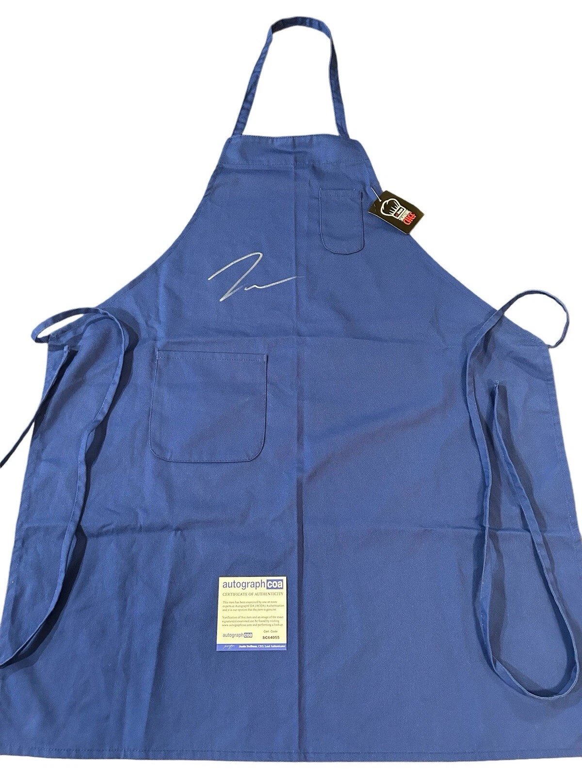 Jeremy Allen White ‘The Bear’ Signed Autograph Blue Apron ‘Carmy’ ACOA