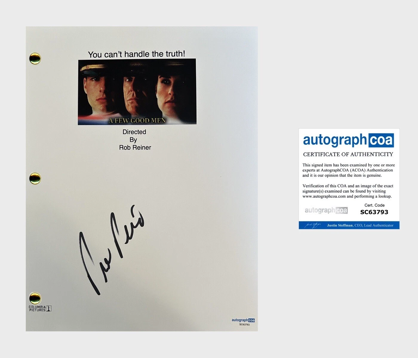 Rob Reiner ‘A Few Good Men’ Full Movie Script Director ACOA