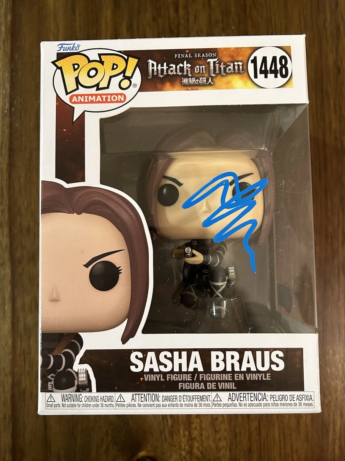 Ashly Burch ‘Attack on Titan’ Signed Funko Pop ‘Sasha Braus’ Autograph Beckett