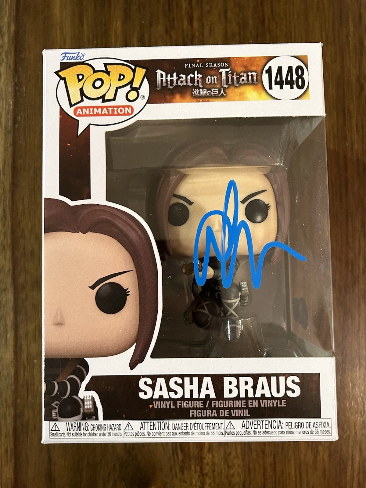 Ashly Burch ‘Attack on Titan’ Signed Funko Pop ‘Sasha Braus’ Autograph Beckett