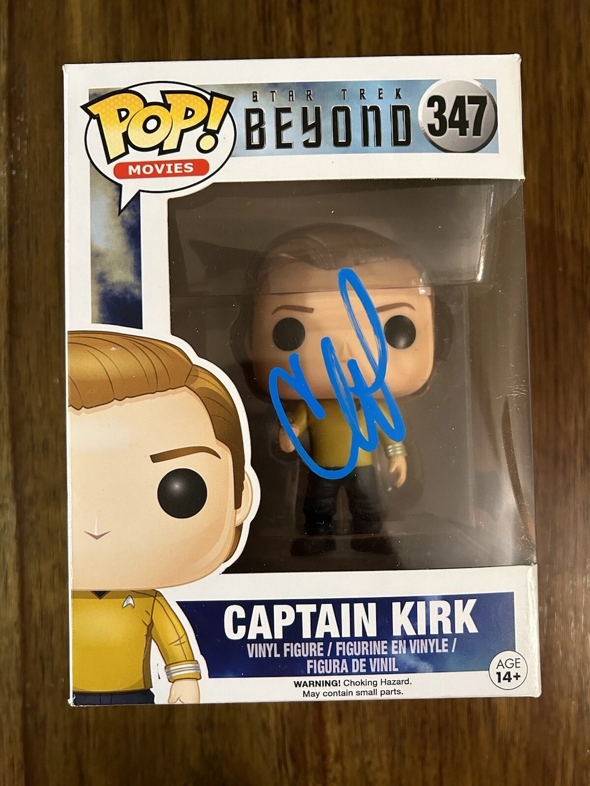 Chris Pine ‘Star Trek Beyond’ Signed Funko Pop ‘Captain Kirk’ Beckett RARE