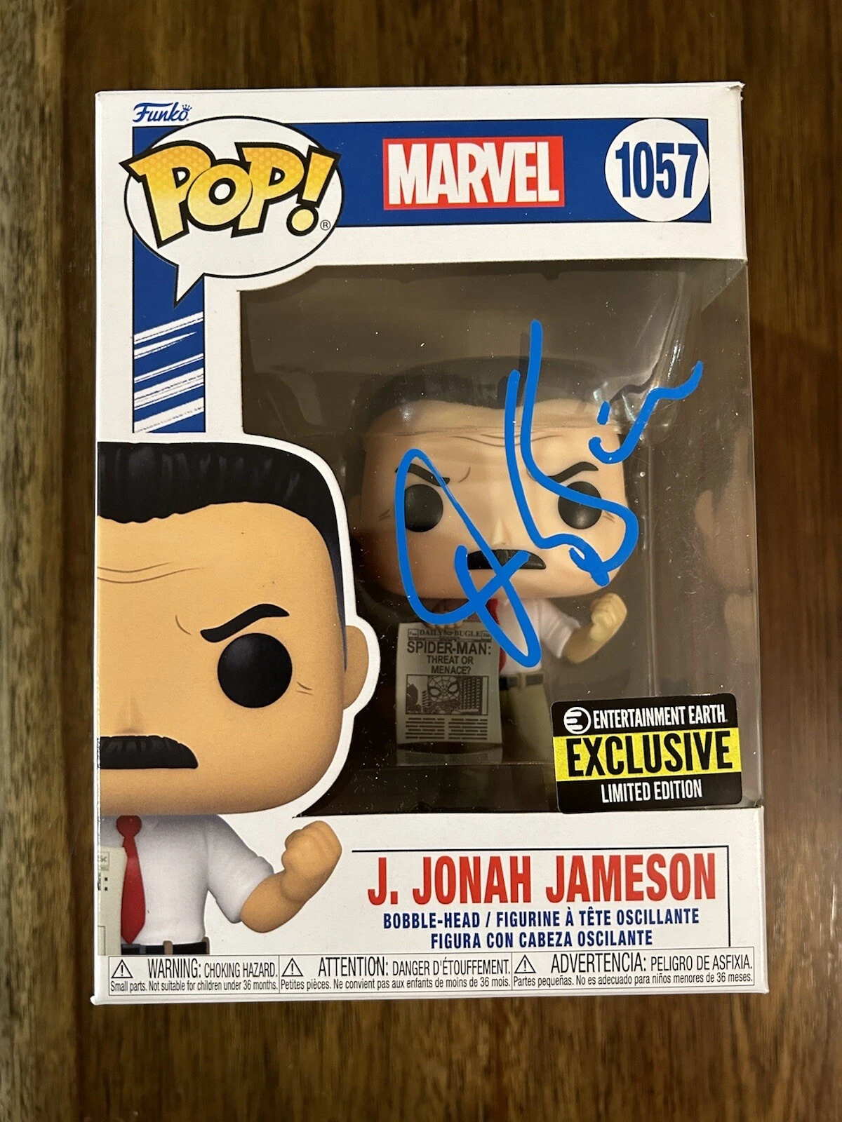 JK Simmons ‘Spiderman’ J. Jonah Jameson Marvel Signed Funko Pop Beckett J.K.