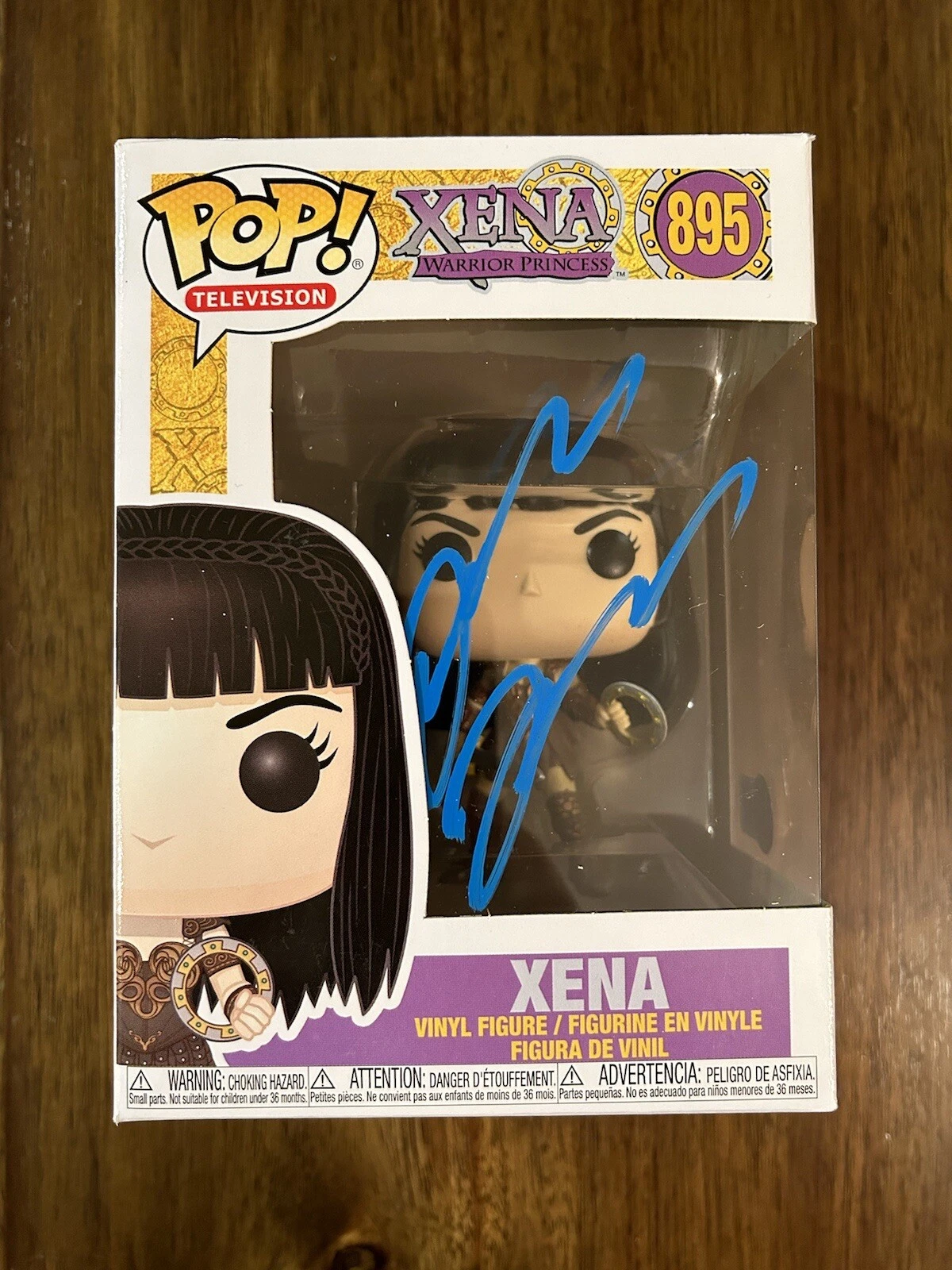 Lucy Lawless ‘Xena Warrior Princess’ Signed Funko Pop Beckett BSA RARE