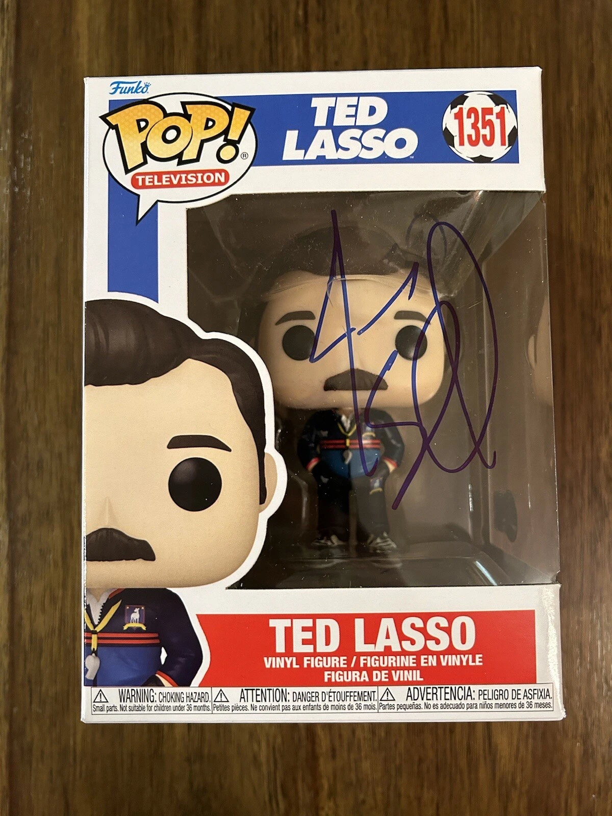 Jason Sudeikis ‘Ted Lasso’ Signed Autograph Funko Pop Beckett BSA Soccer