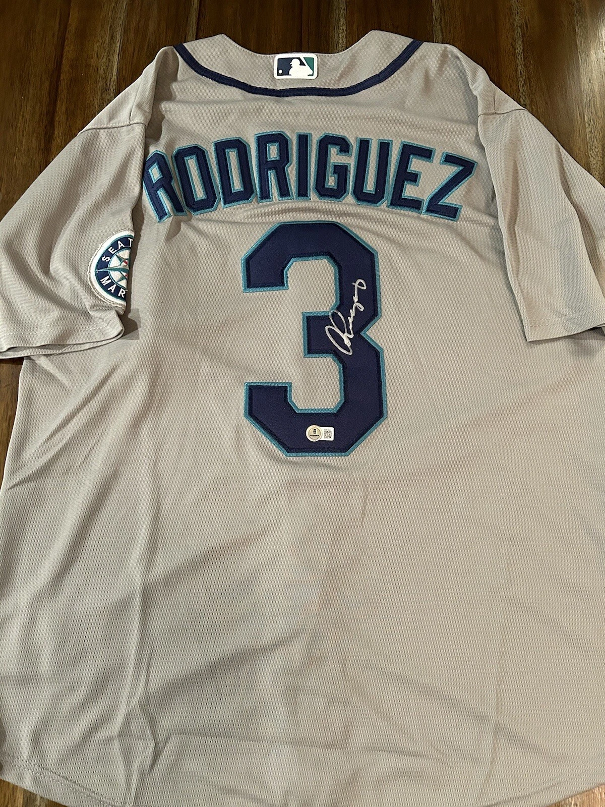 Alex Rodriguez Seattle Rangers Signed Autograph Star Custom Jersey Beckett