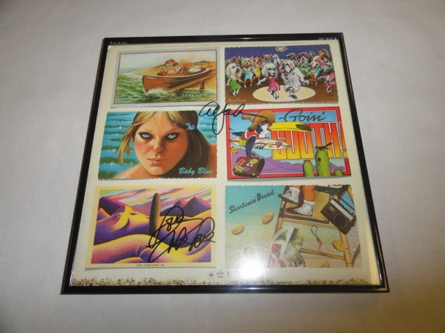 MIKE LOVE & AL JARDINE SIGNED FRAMED THE BEACH BOYS L.A. LIGHT ALBUM LP PSA COA