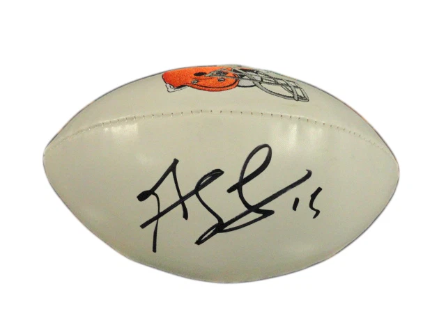 GREG LITTLE SIGNED CLEVELAND BROWNS LOGO FOOTBALL