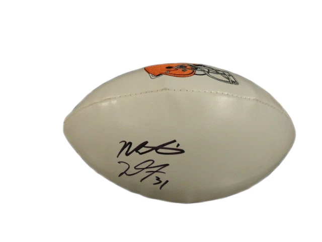 MONTARIO HARDESTY SIGNED CLEVELAND BROWNS LOGO FOOTBALL
