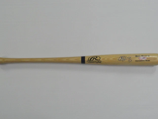 CHASE HEADLEY SIGNED FULL-SIZE RAWLINGS BAT NEW YORK YANKEES NEW STAR