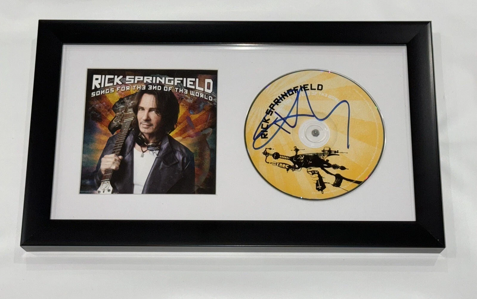 RICK SPRINGFIELD SIGNED FRAMED 