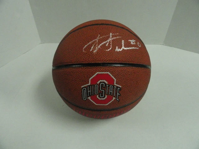 JARED SULLINGER SIGNED OHIO ST. BUCKEYES LOGO BASKETBALL STATE
